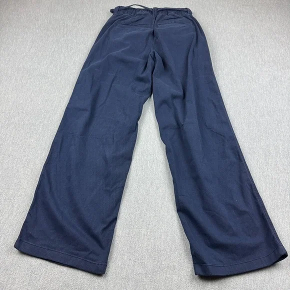 Hollister Pants Womens XS Blue Low Rise Super Baggy Wide Leg Drawstring Y2K NWT - Picture 13 of 14